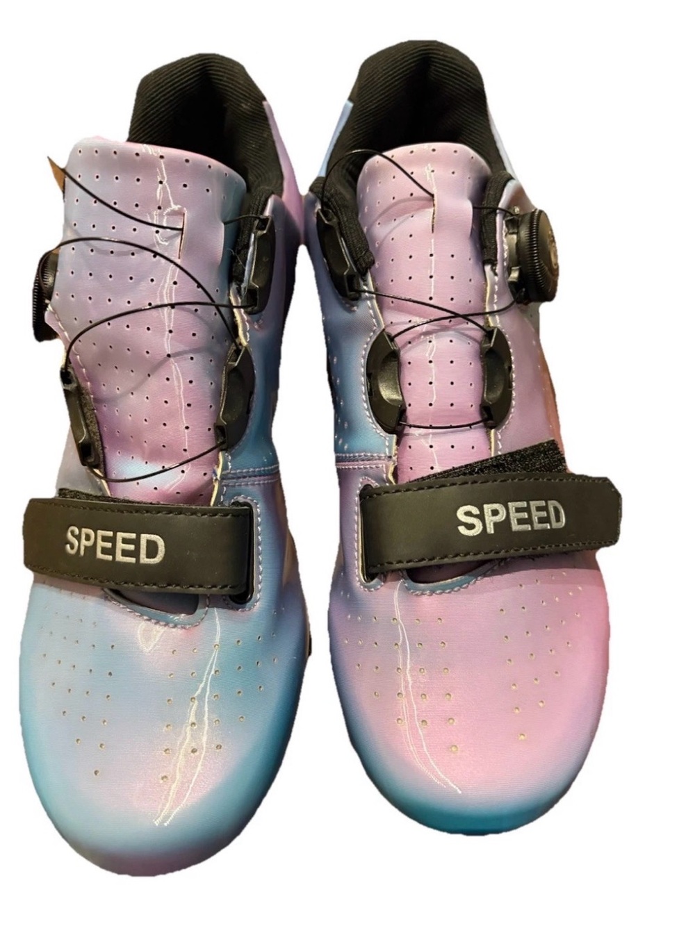 Speed Iridescent Cycling Shoes With Cleats Size 39 Women’s 8